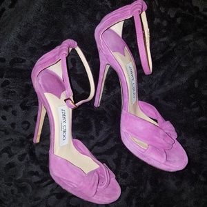 Purple leather Jimmy Choo heels